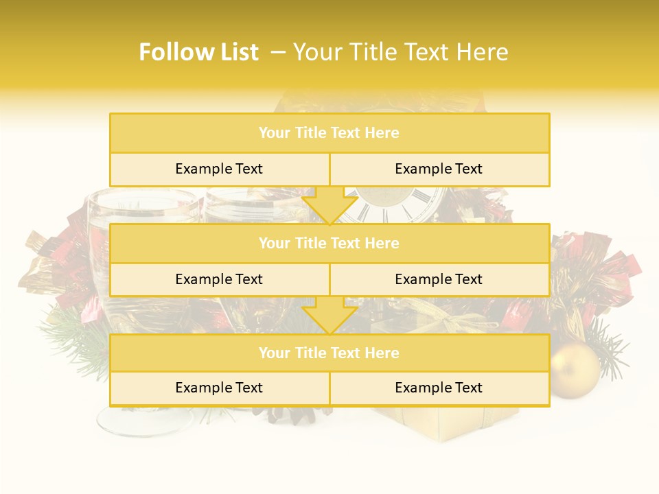 Wine Christmas Ball PowerPoint Template