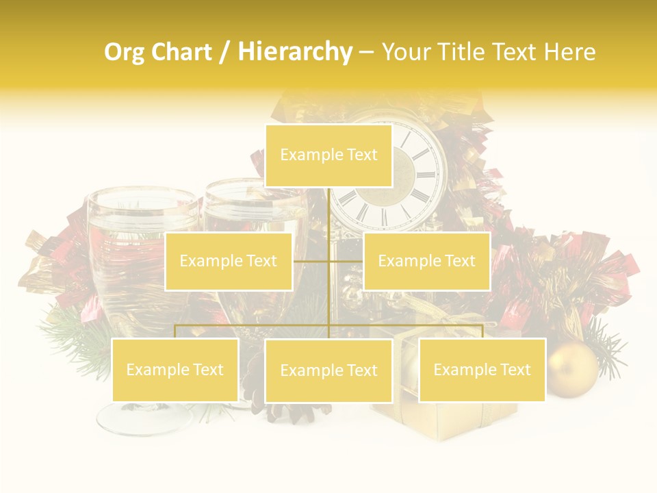 Wine Christmas Ball PowerPoint Template