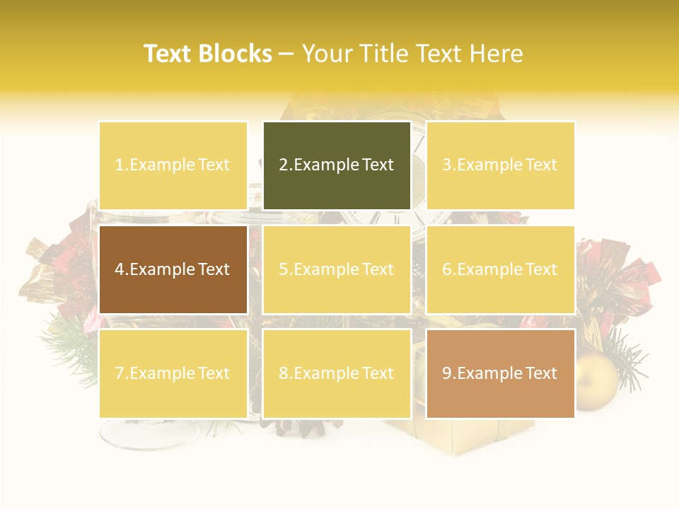 Wine Christmas Ball PowerPoint Template