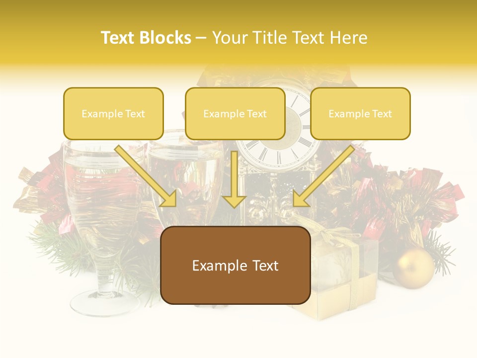 Wine Christmas Ball PowerPoint Template