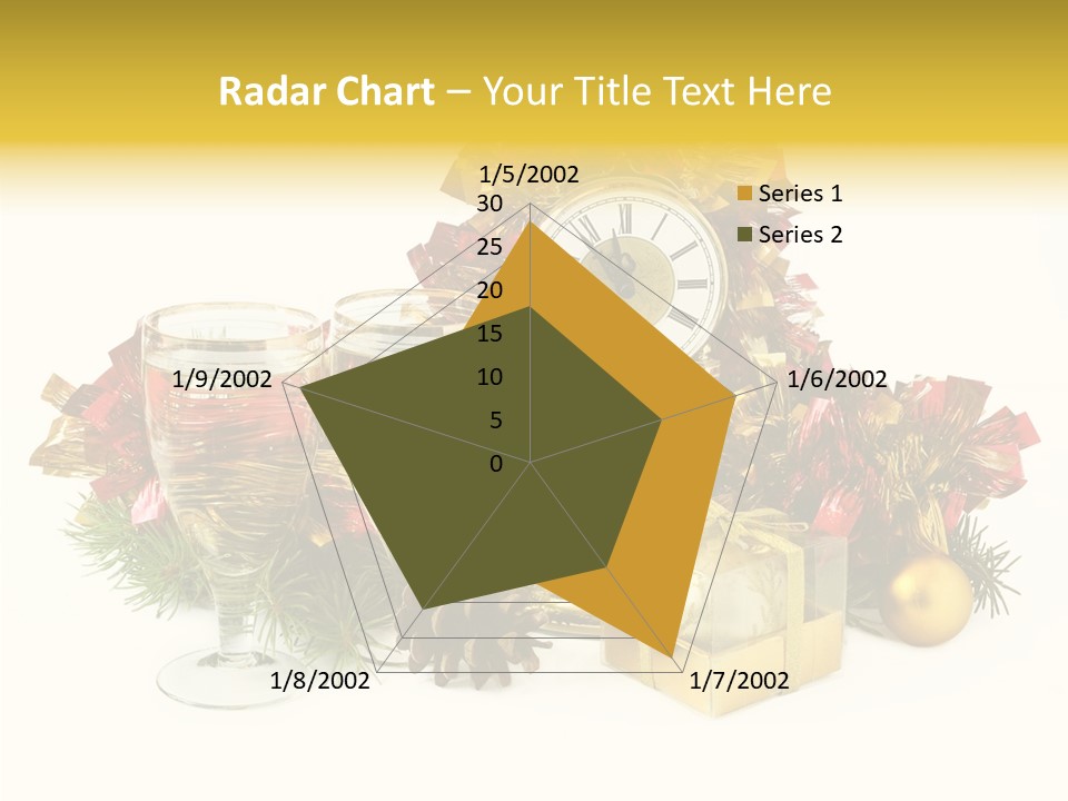 Wine Christmas Ball PowerPoint Template