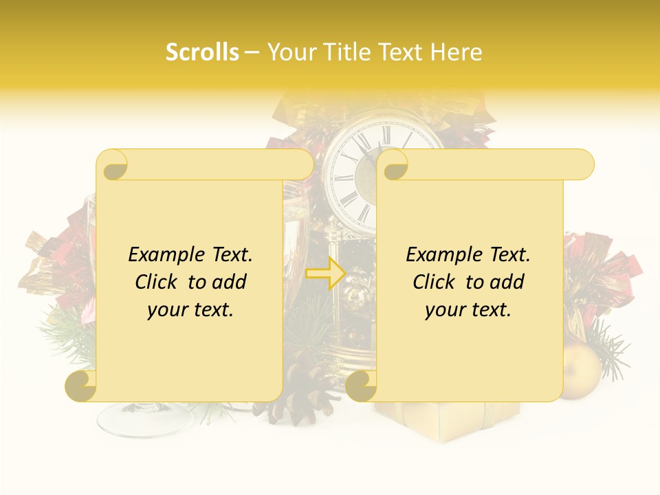 Wine Christmas Ball PowerPoint Template