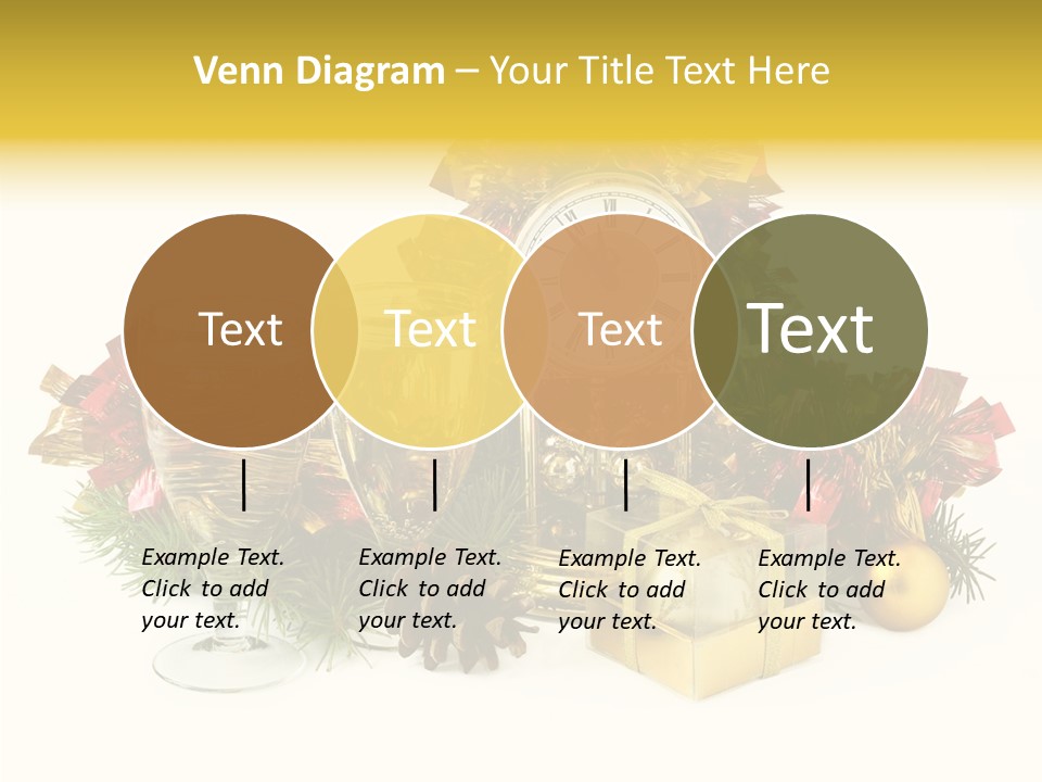 Wine Christmas Ball PowerPoint Template