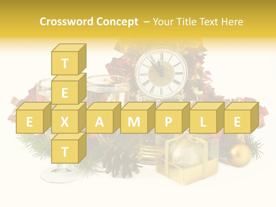 Wine Christmas Ball PowerPoint Template