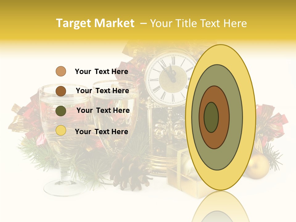 Wine Christmas Ball PowerPoint Template