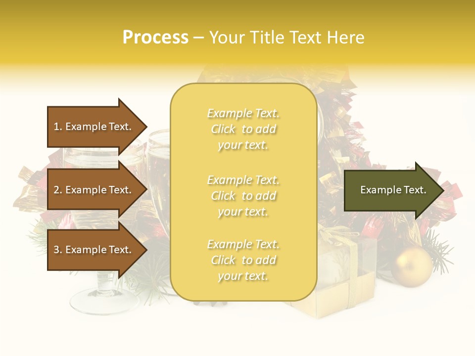 Wine Christmas Ball PowerPoint Template