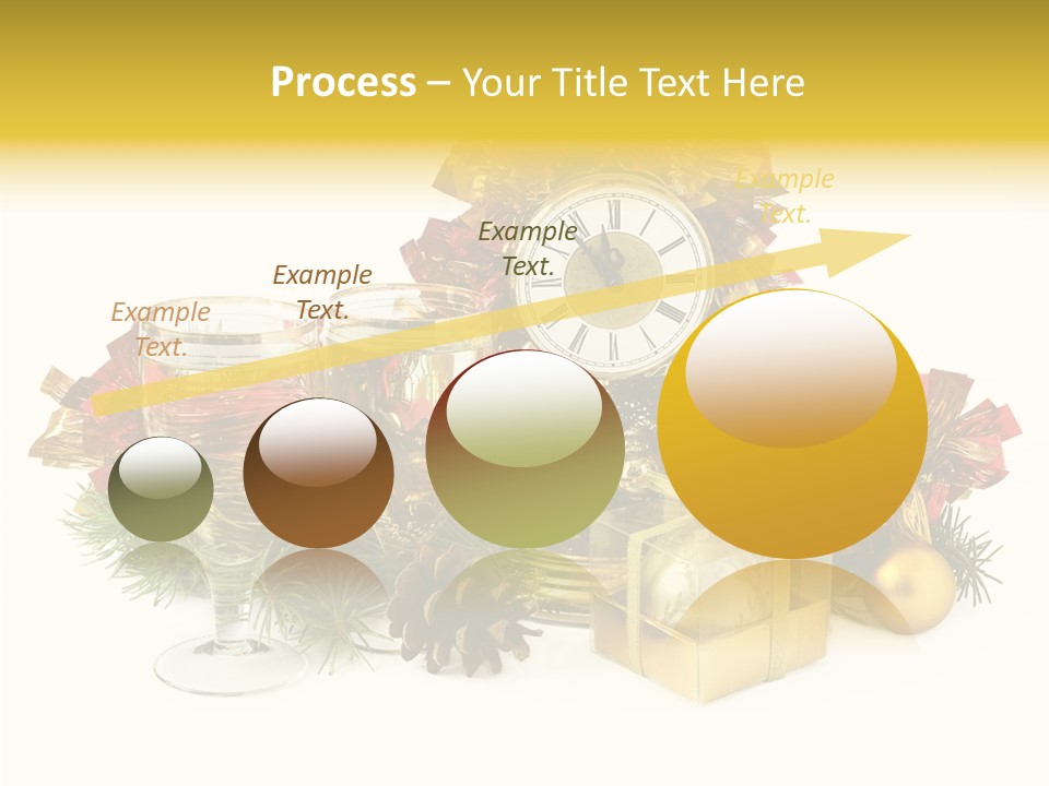 Wine Christmas Ball PowerPoint Template