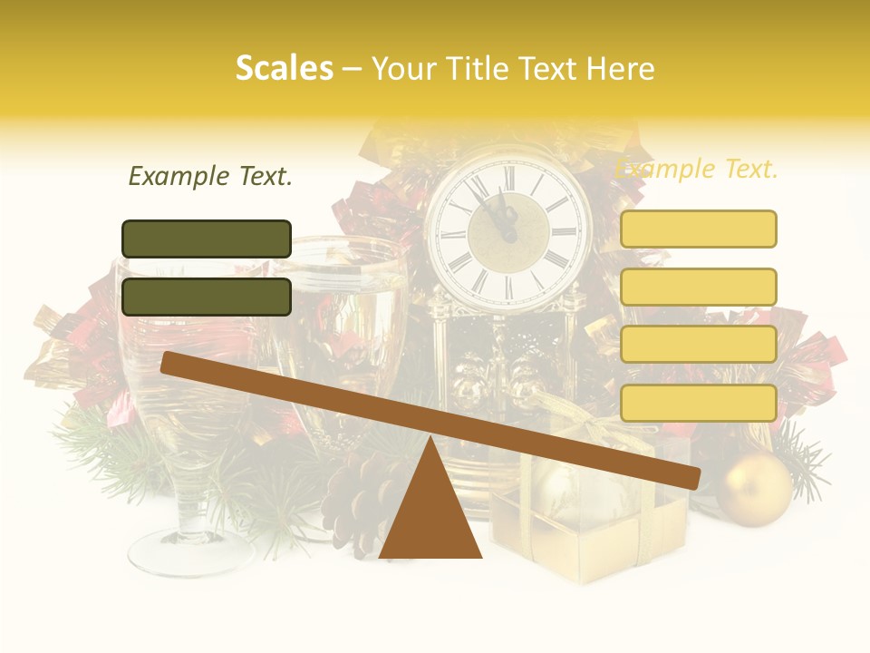 Wine Christmas Ball PowerPoint Template