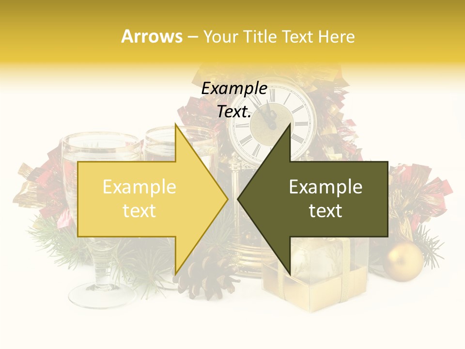 Wine Christmas Ball PowerPoint Template