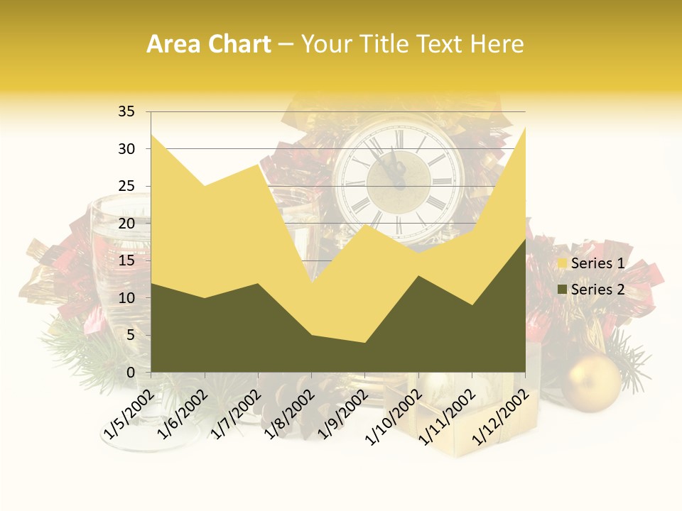 Wine Christmas Ball PowerPoint Template