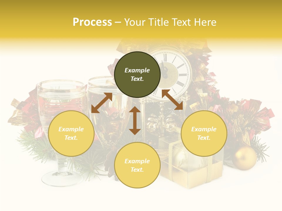 Wine Christmas Ball PowerPoint Template