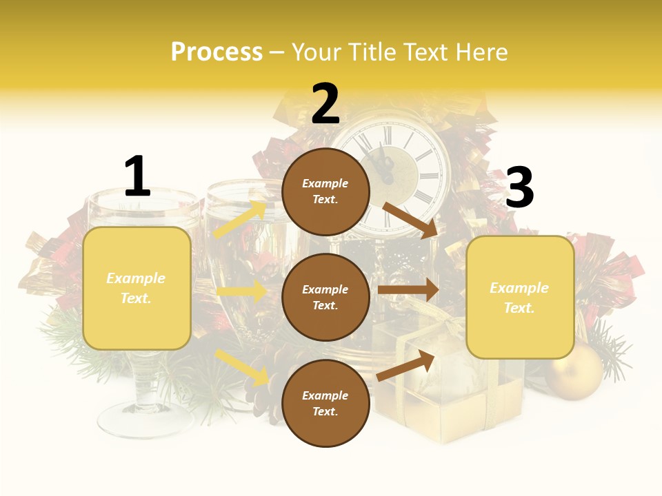 Wine Christmas Ball PowerPoint Template