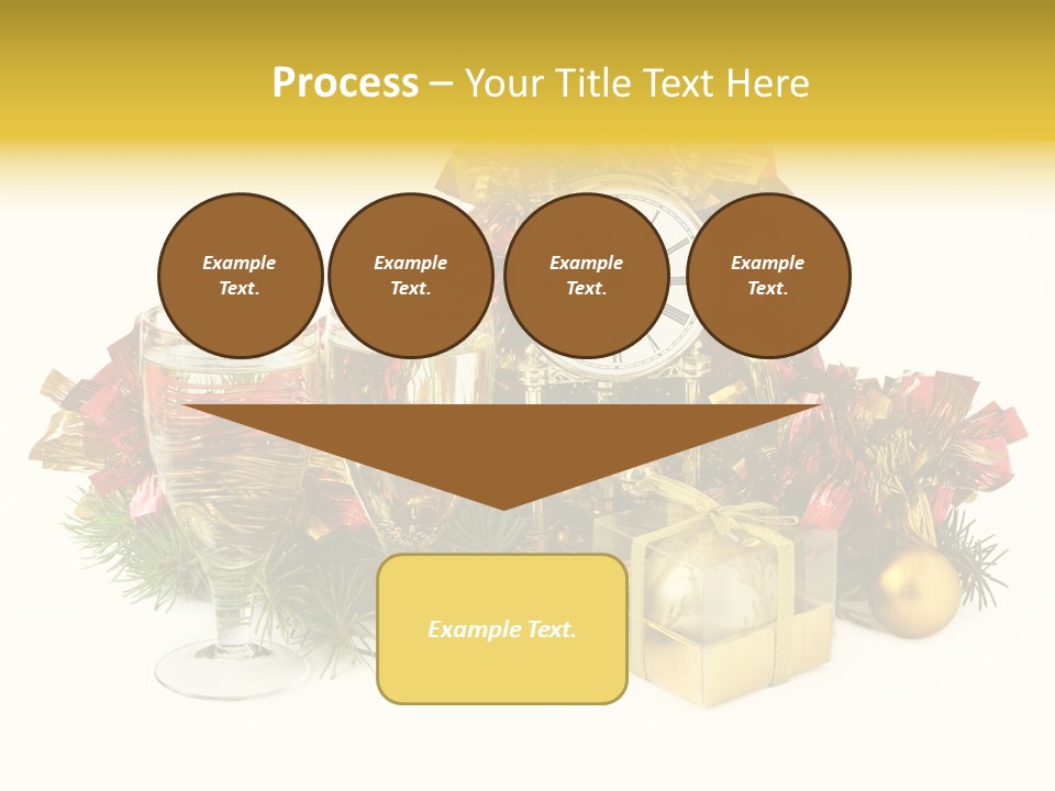 Wine Christmas Ball PowerPoint Template