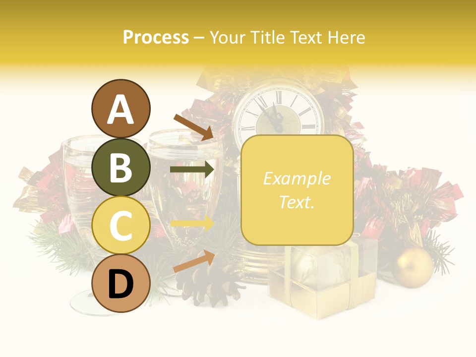 Wine Christmas Ball PowerPoint Template