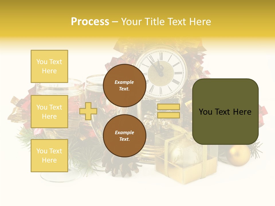 Wine Christmas Ball PowerPoint Template