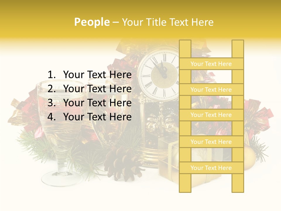 Wine Christmas Ball PowerPoint Template