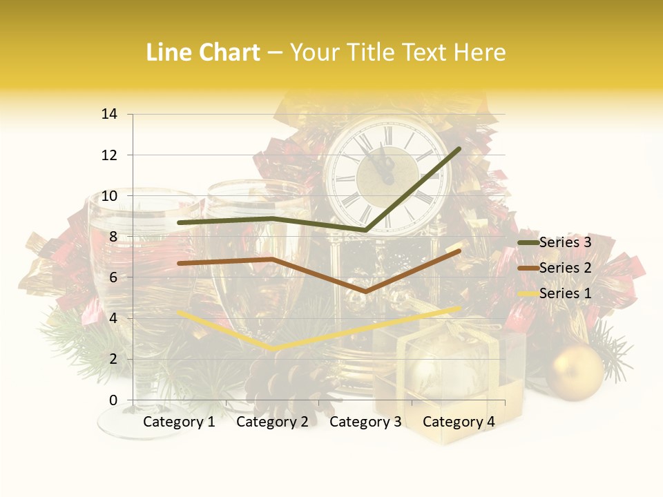 Wine Christmas Ball PowerPoint Template