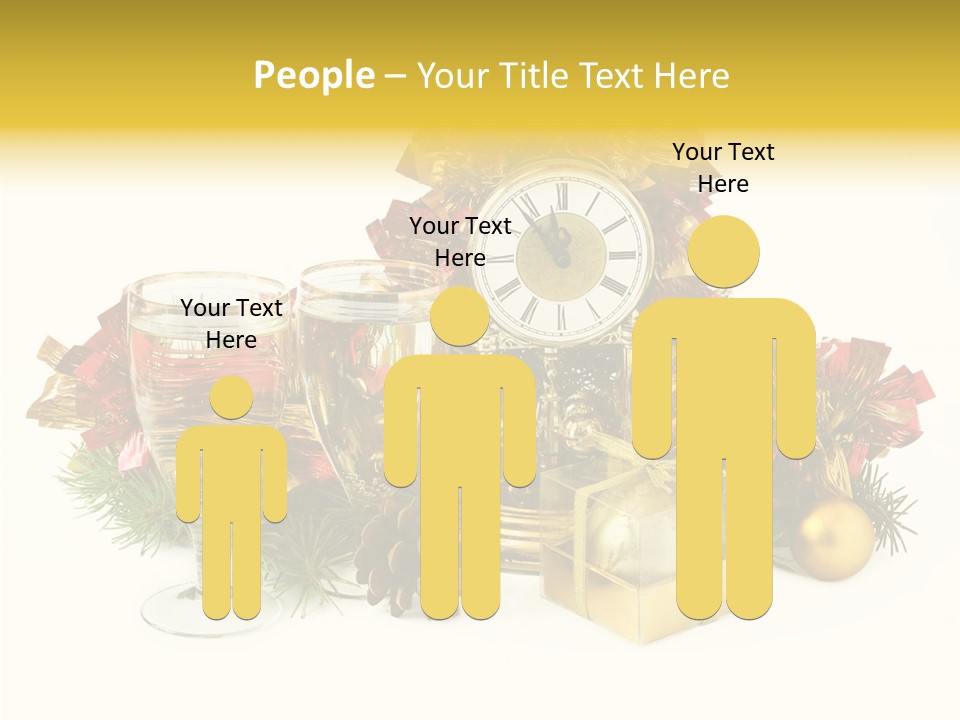 Wine Christmas Ball PowerPoint Template