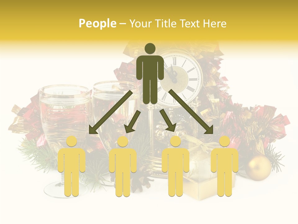 Wine Christmas Ball PowerPoint Template