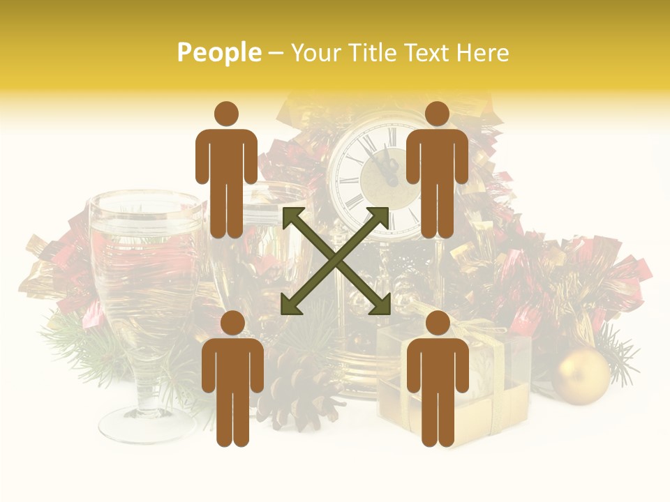 Wine Christmas Ball PowerPoint Template