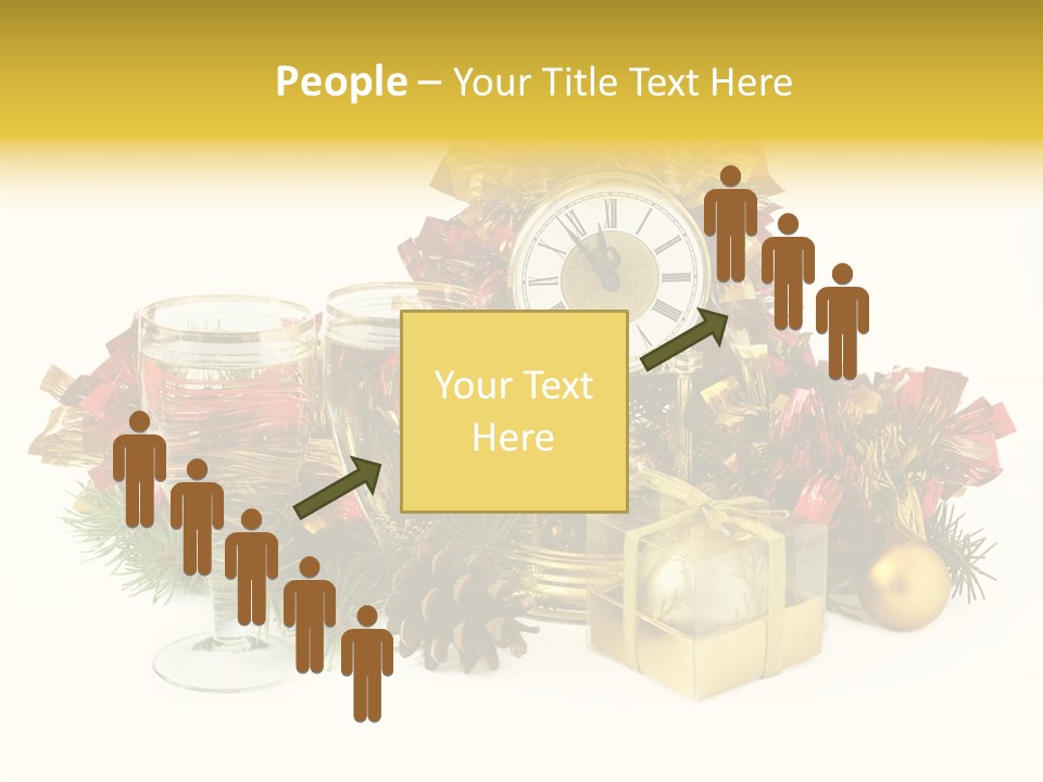 Wine Christmas Ball PowerPoint Template