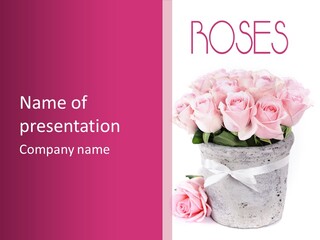 Bouquet Petal Flower PowerPoint Template