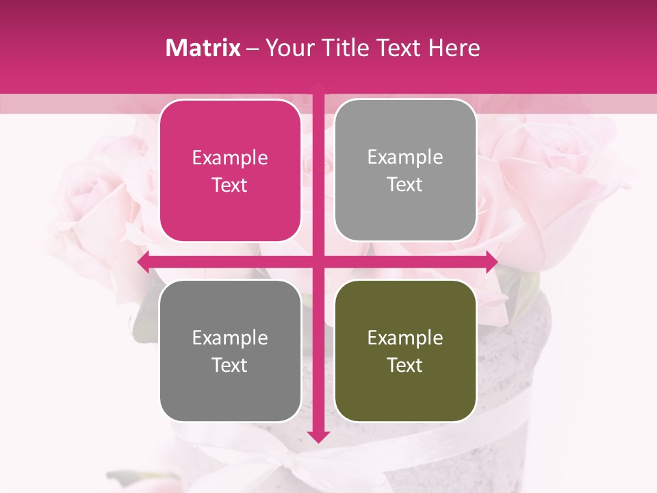 Bouquet Petal Flower PowerPoint Template