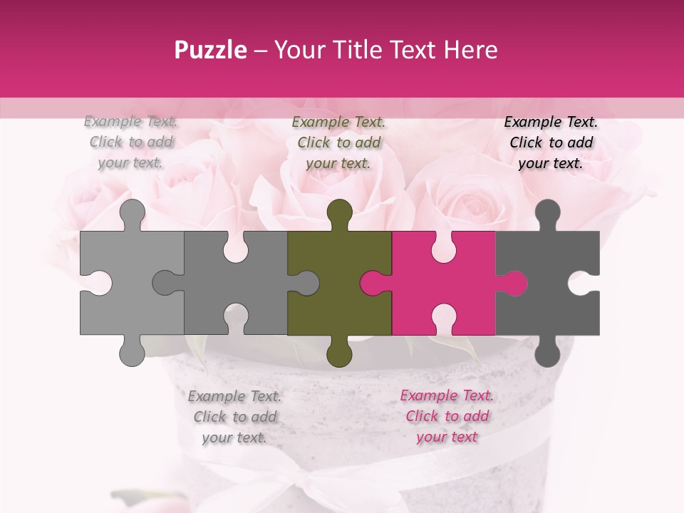 Bouquet Petal Flower PowerPoint Template