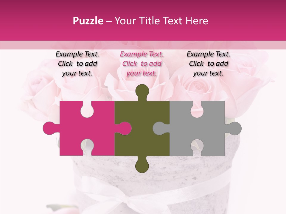 Bouquet Petal Flower PowerPoint Template