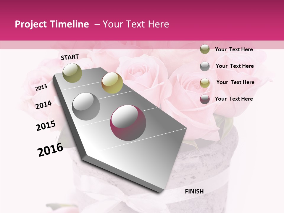 Bouquet Petal Flower PowerPoint Template