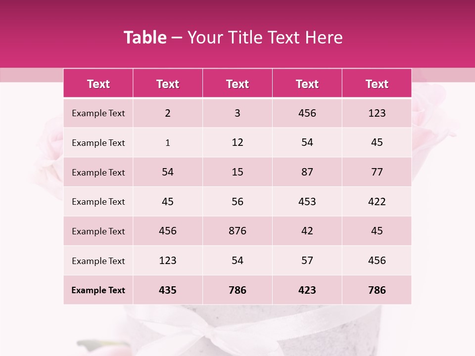 Bouquet Petal Flower PowerPoint Template