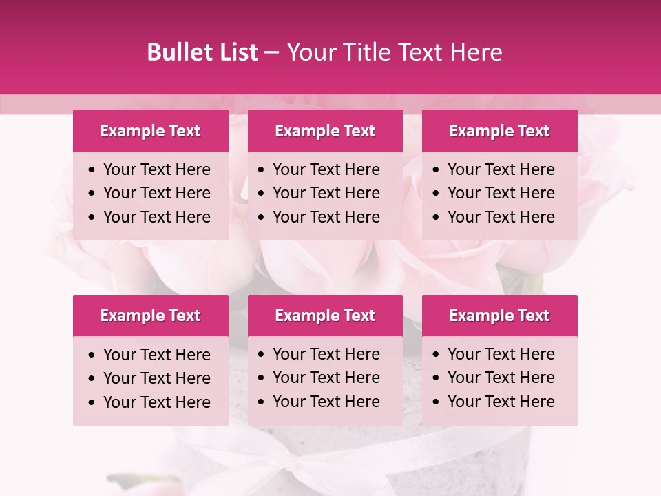 Bouquet Petal Flower PowerPoint Template