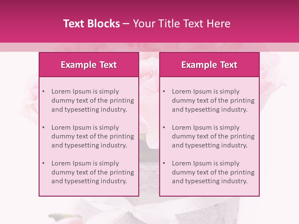 Bouquet Petal Flower PowerPoint Template