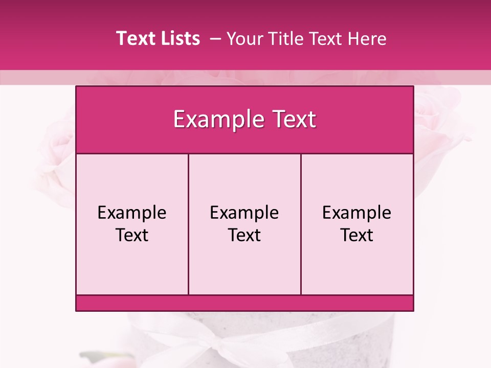 Bouquet Petal Flower PowerPoint Template