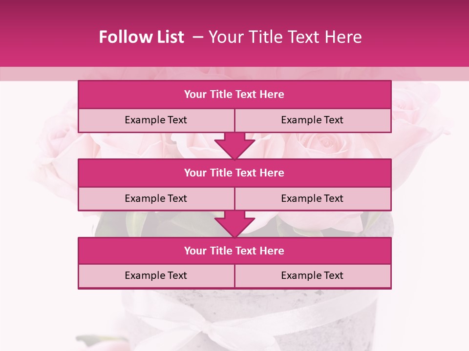 Bouquet Petal Flower PowerPoint Template