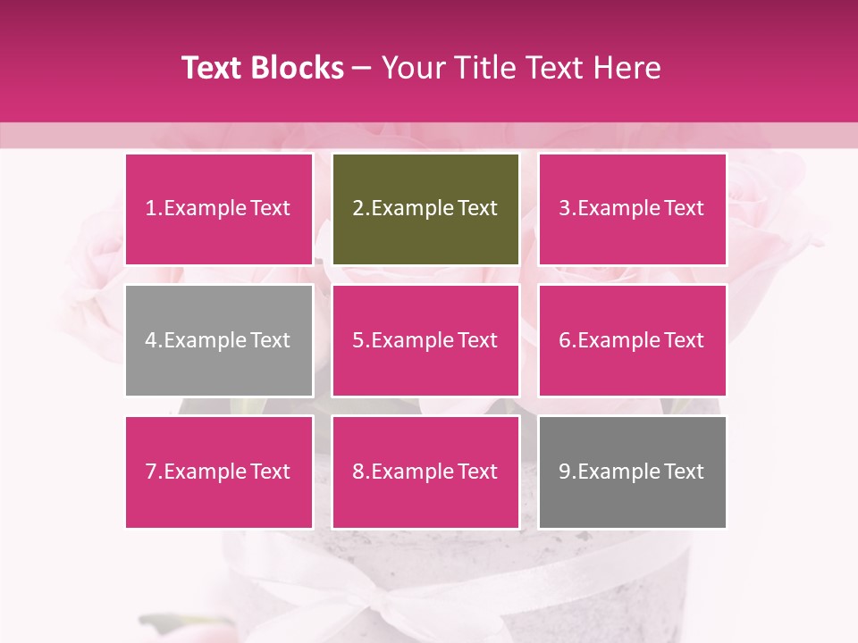 Bouquet Petal Flower PowerPoint Template