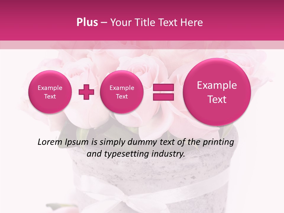 Bouquet Petal Flower PowerPoint Template