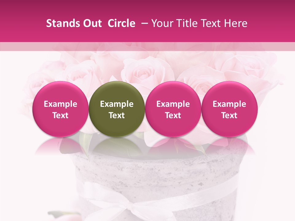 Bouquet Petal Flower PowerPoint Template