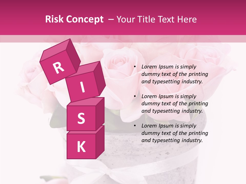 Bouquet Petal Flower PowerPoint Template