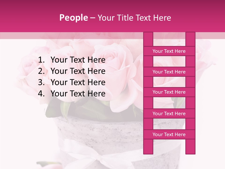 Bouquet Petal Flower PowerPoint Template