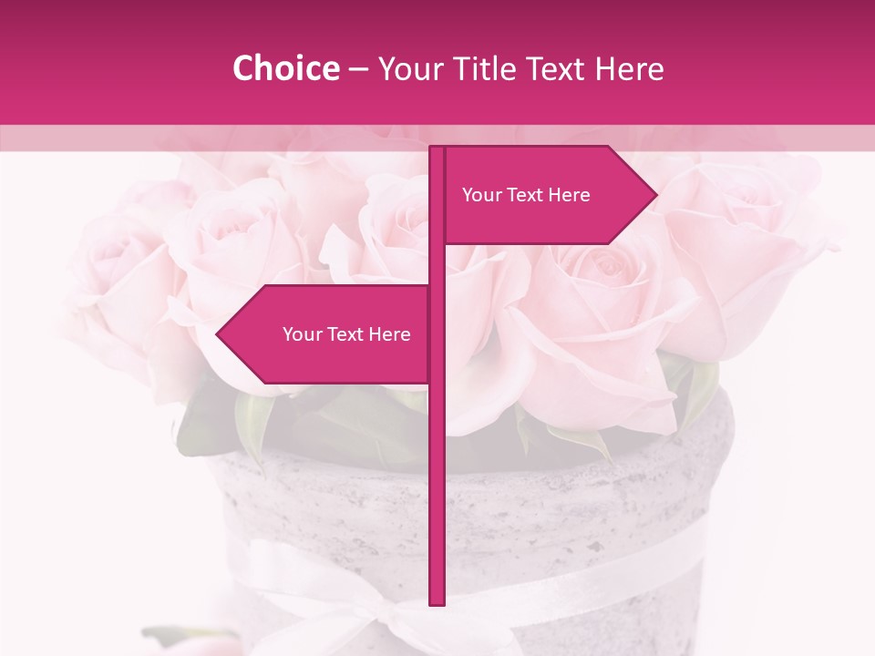 Bouquet Petal Flower PowerPoint Template