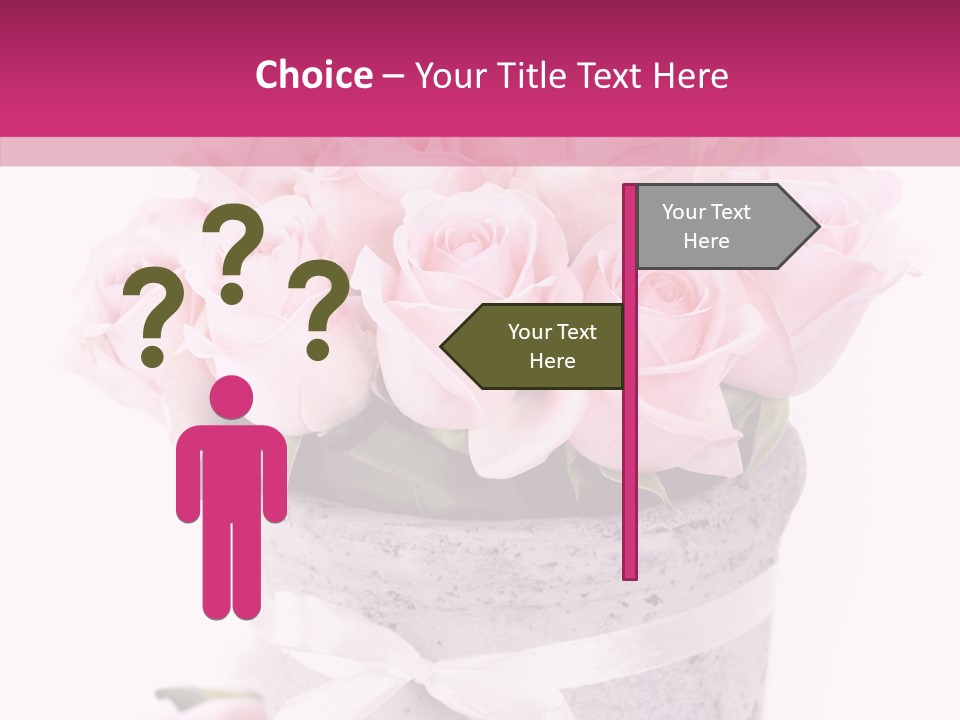 Bouquet Petal Flower PowerPoint Template