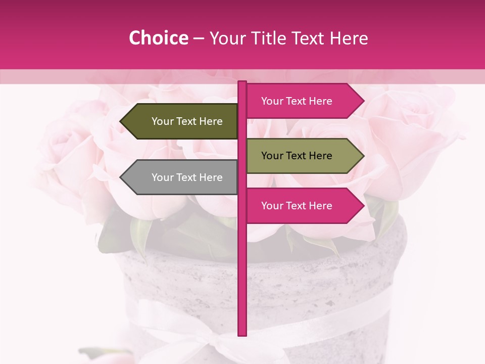 Bouquet Petal Flower PowerPoint Template