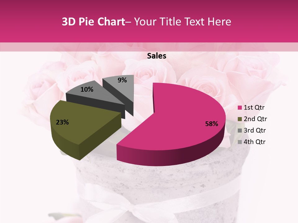 Bouquet Petal Flower PowerPoint Template