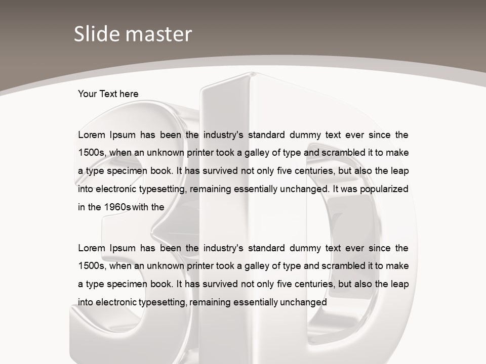 Font Word Theater PowerPoint Template