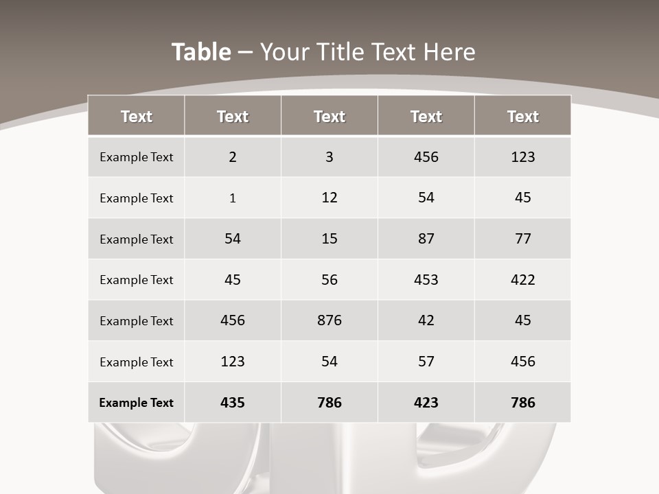 Font Word Theater PowerPoint Template