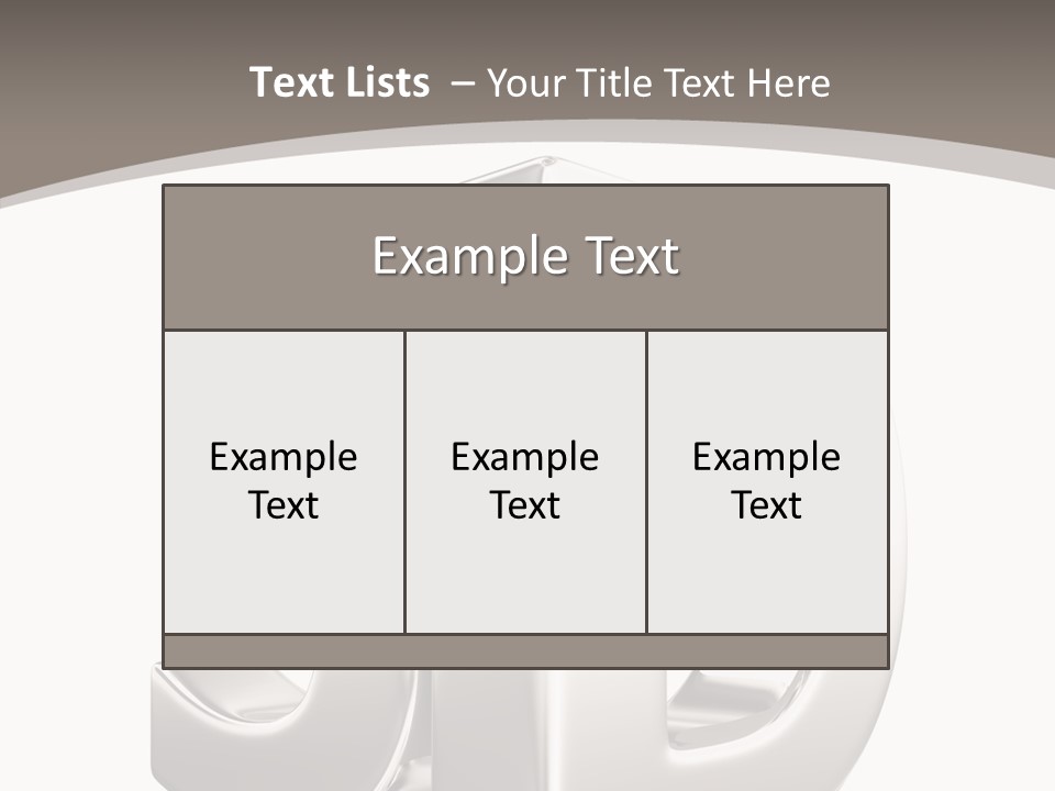 Font Word Theater PowerPoint Template