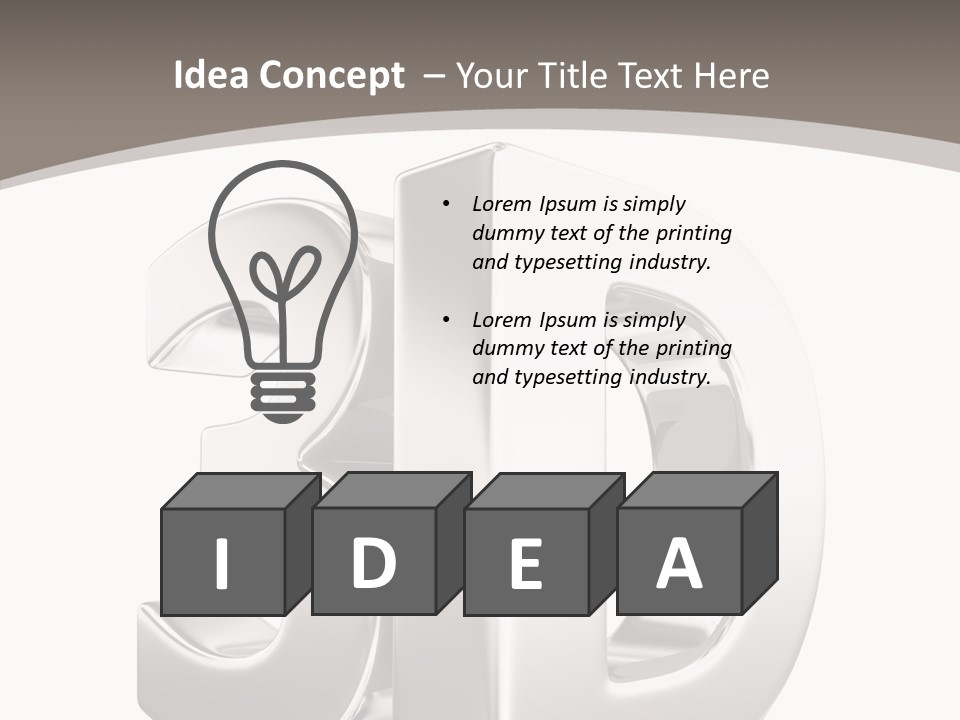 Font Word Theater PowerPoint Template