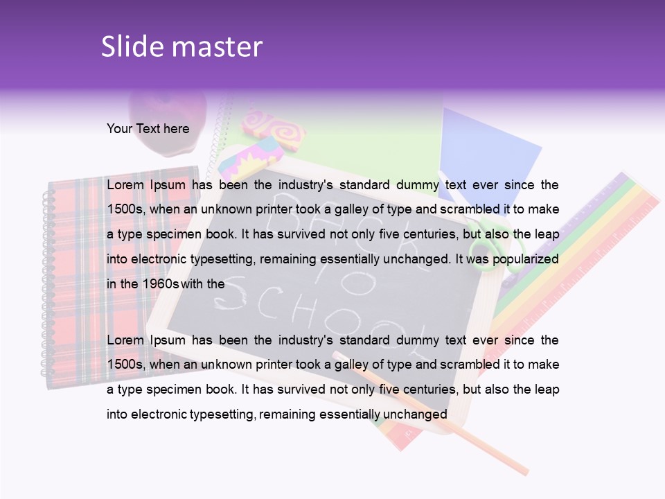 Studying Green Rainbow PowerPoint Template