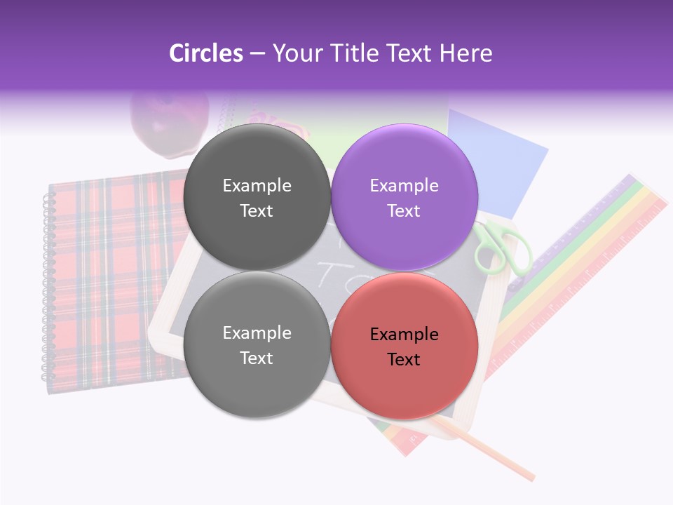 Studying Green Rainbow PowerPoint Template
